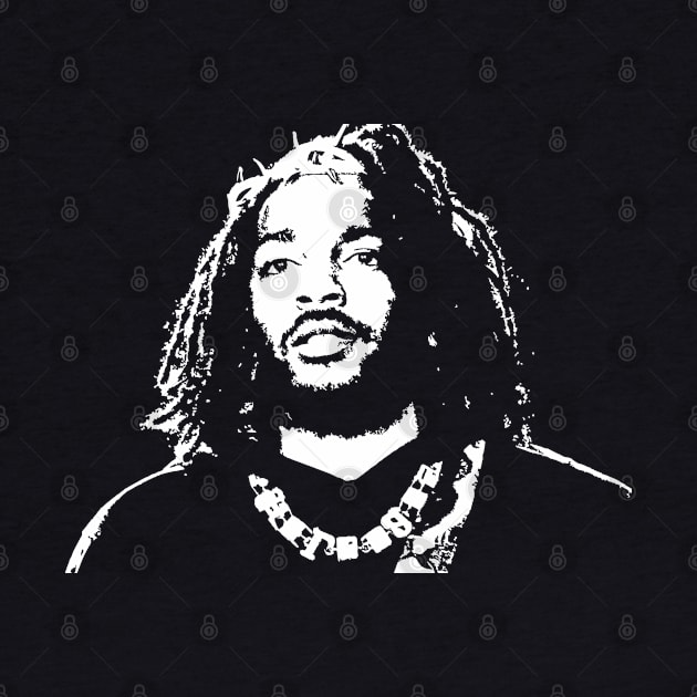 Kendrick Lamar white artwork by Aldyz
